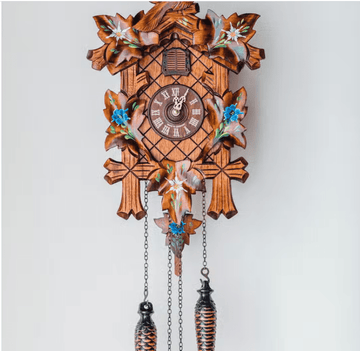 Faire-Hermle traditional cuckoo clock Classic Bird and Floral Design German Made Cuckoo Clock Affordable Adelheide